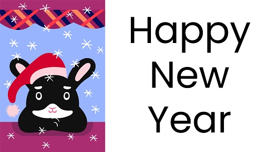 Ilustración de Conejo Negro De Dibujos Animados Con Sombrero De Papá Noel Postal Navideña Con Saludo Minimalista Con Fuente Web Clásica y más Vectores Libres de Derechos de 2023 - iStock Ilustración de Conejo Negro De Dibujos Animados Con Sombrero De Papá Noel Postal Navideña Con Saludo Minimalista Con Fuente Web Clásica y más Vectores Libres de Derechos de 2023 - iStock