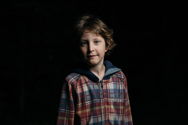 portrait child boy 10 years old