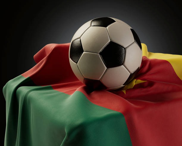 istock Soccer Ball And Cameroon Flag 1444246458