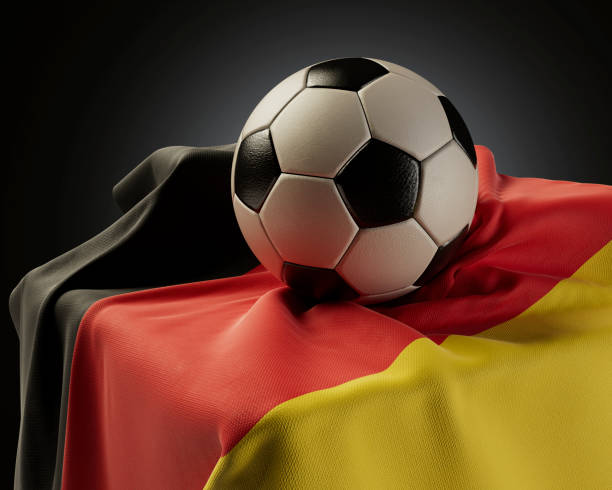 istock Soccer Ball And Germany Flag 1444247700