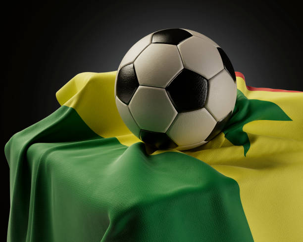istock Soccer Ball And Senegal Flag 1444248544