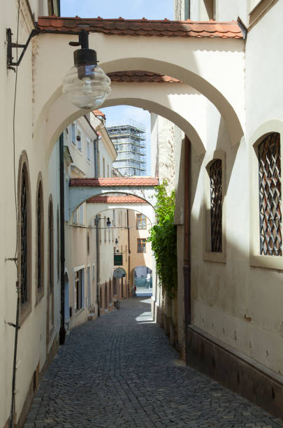 istock Olomouc Narrow Old Town Street 1444248548