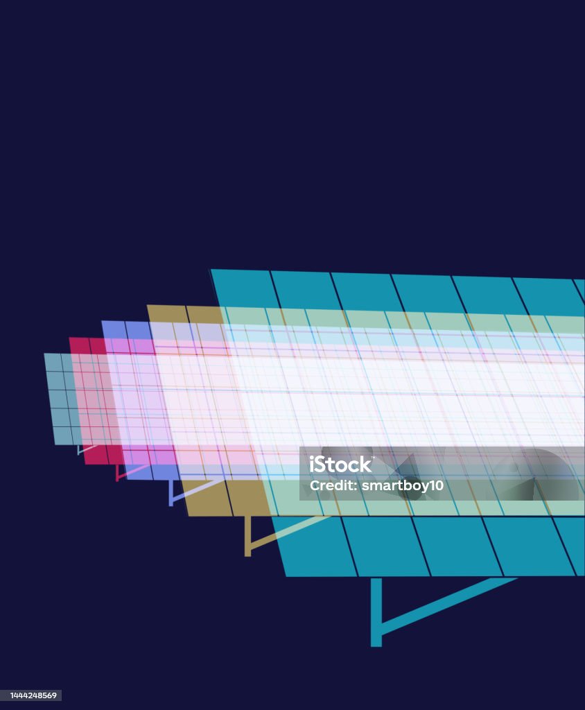 Solar Panel Overlap Solar Panels Stock Illustration - Download Image Now - Illustration ...