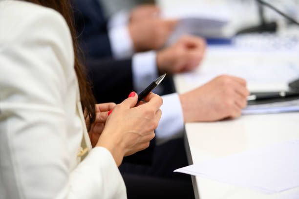 istock Preparing to write down notes at a business meeting 1444249650