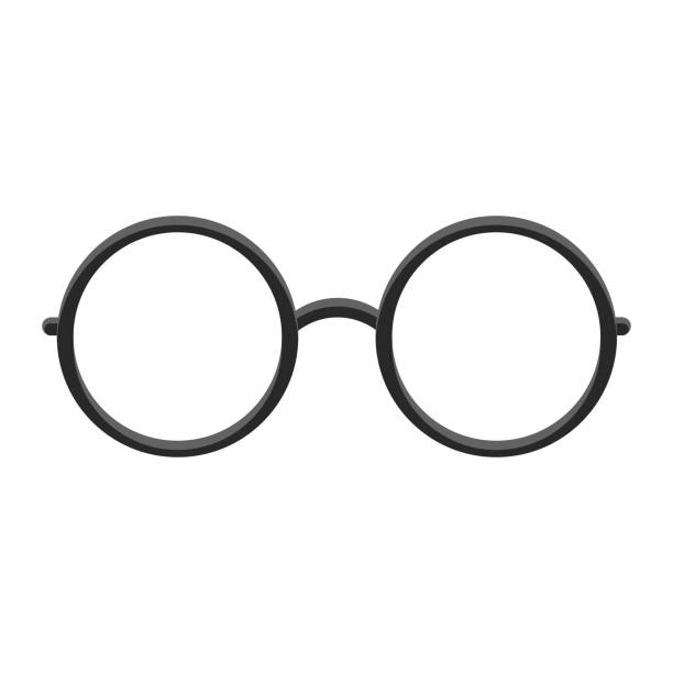 istock Black glasses Large size icon for emoji smile 1444253293
