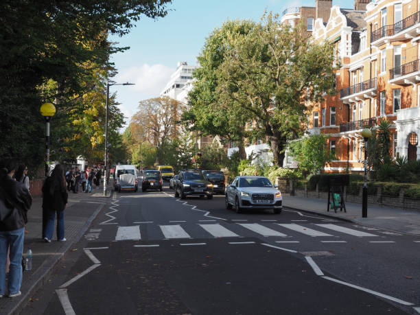 Abbey Road Crossing In London Stock Photo Download Image Now 1969 Abbey Road Crossing In London