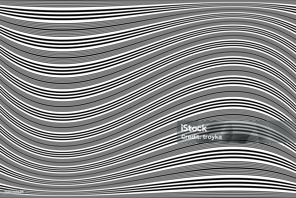 Movement Line Pattern Wavy Lines Pattern With Twisting Movement Effect Stock Illustration ...