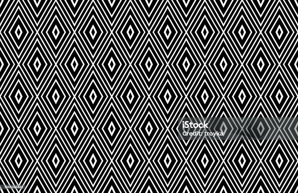 Abstrack Pattern Diamond Abstract Seamless Geometric Diamonds Pattern Black And White Texture ...