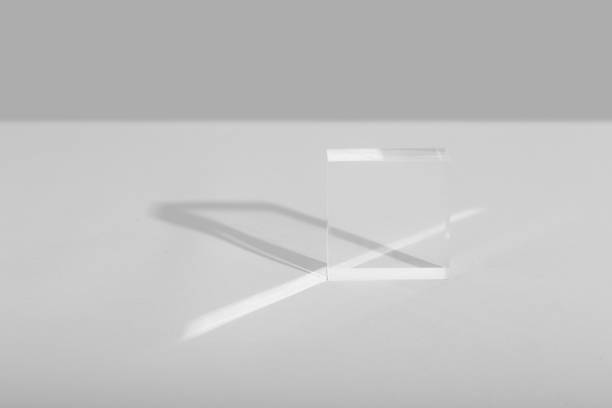 istock clear glass and plexiglass on a white background with hard light 1444268267