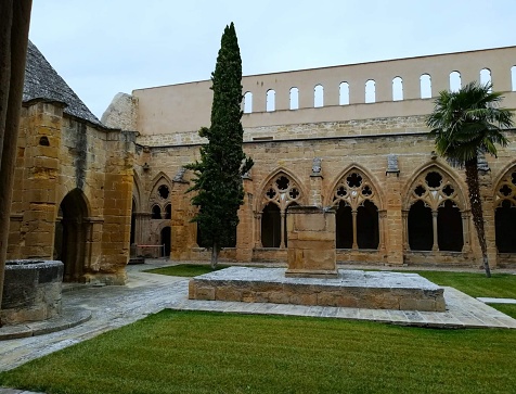 Claustro del Monasterio de nuestra Señora de Rueda, más conocido como Monasterio de Rueda, Sastago, Zaragoza, Aragón photo