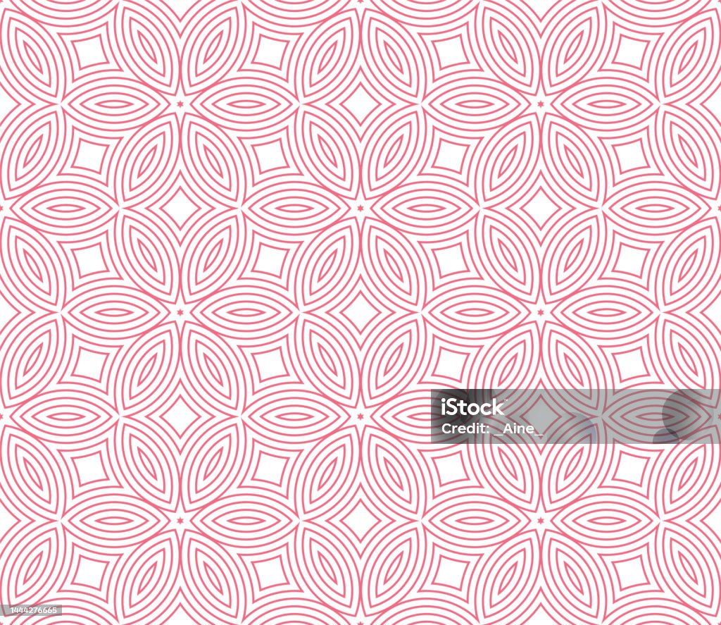 Abstract Halftone Circles Seamless Pattern Geo Shape Background Stock ...