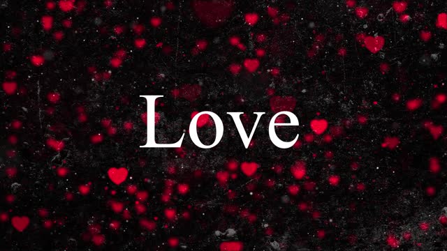 Red Valentines and Wedding Hearts background Animation 4k. stock video
