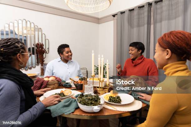 Lgbt Friendsgiving Stock Photo - Download Image Now - Dinner, Eating, Friendship