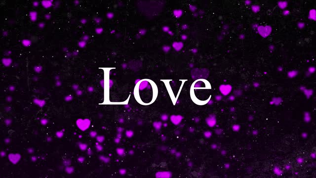 Red Valentines and Wedding Hearts background Animation 4k. stock video