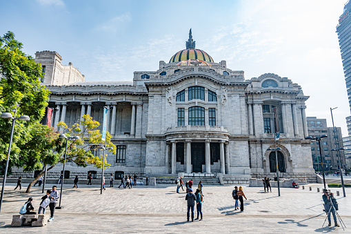 Mexico City, Federal District, Mexico. November 22, 2022. Palacio de Bellas Artes (\