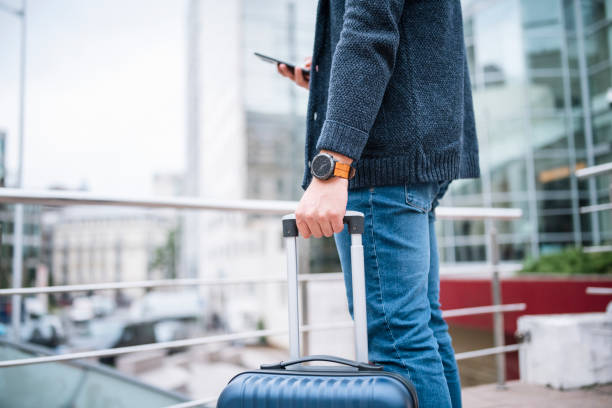 istock Businessman on a business trip. 1444291581