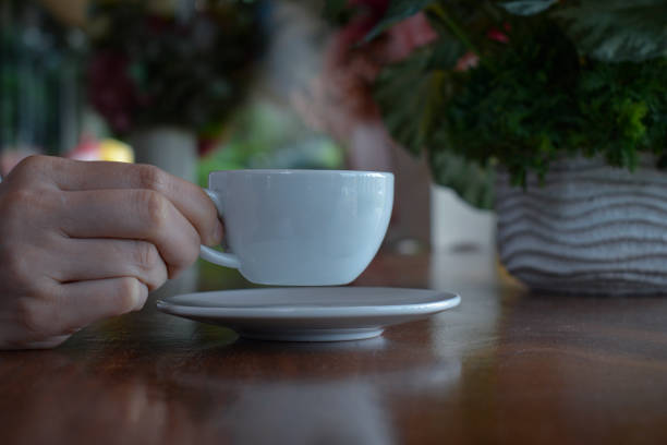 istock Hot coffee in a smoky cup for drinking 1444294099