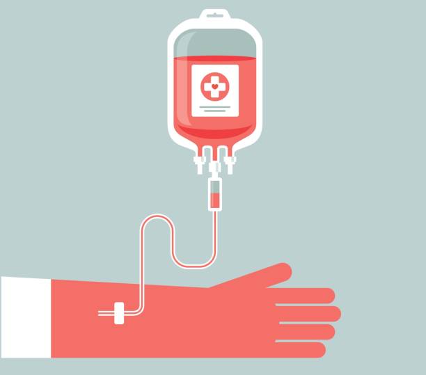 ilustraciones, imágenes clip art, dibujos animados e iconos de stock de donación de sangre - bolsa intravenosa - blood bag