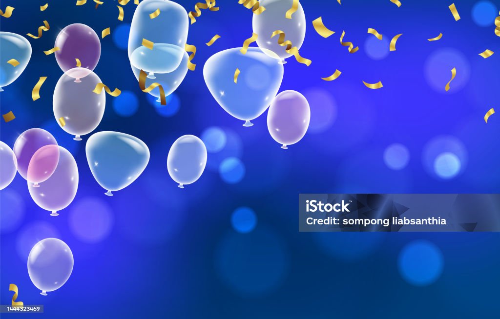 Balloons For Design Balloons Design Elegant For Celebration Party Vector Illustration Stock ...