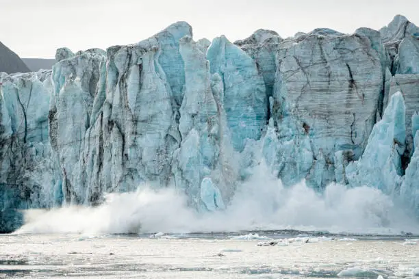 Photo of Calving glacier in Svalbard