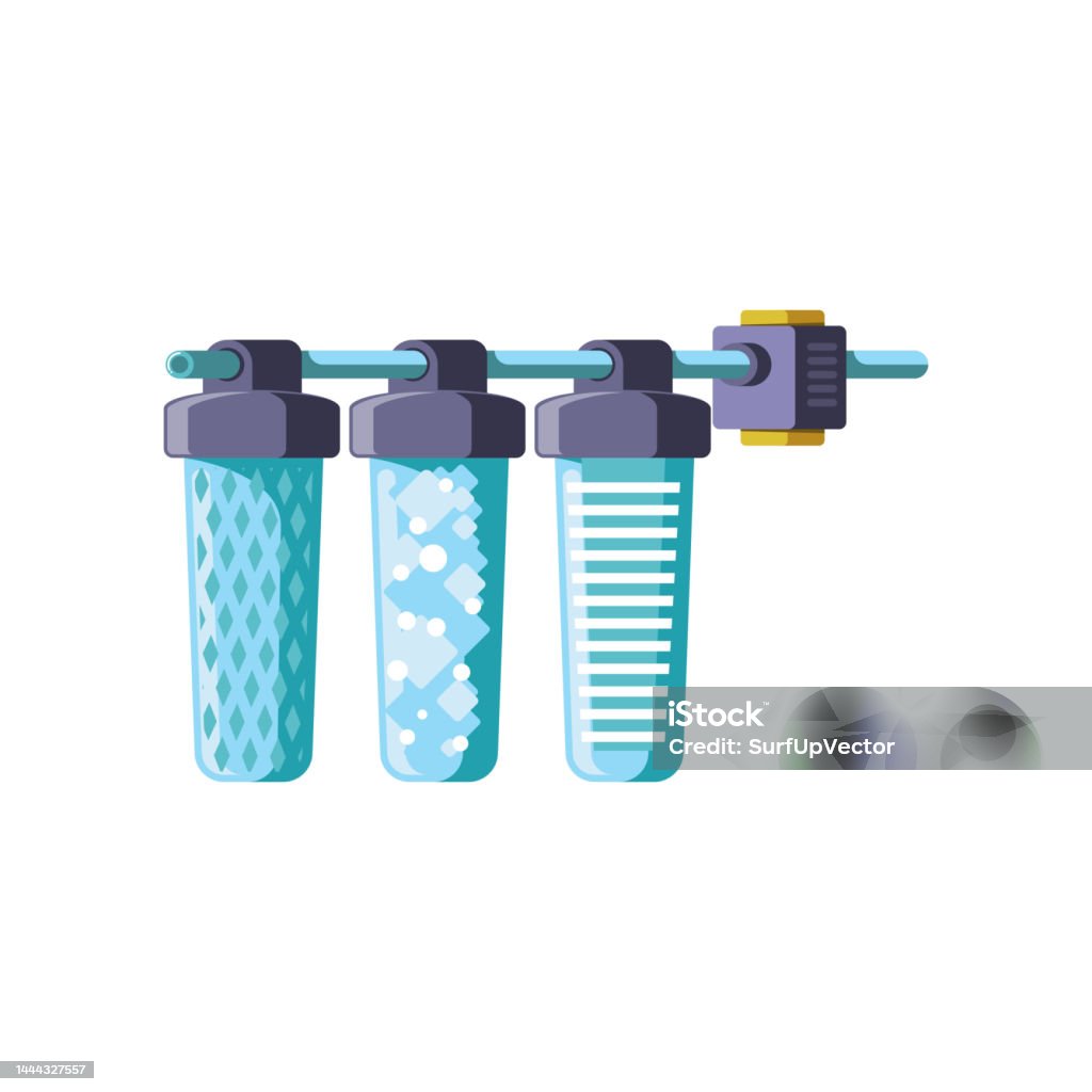 Filtration Examples Cartoon Water Filters For Purification Process Illustration Stock Illustration ...