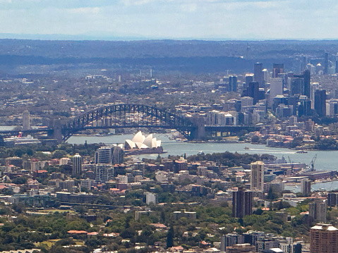 Aerial view over Sydney, Australia
