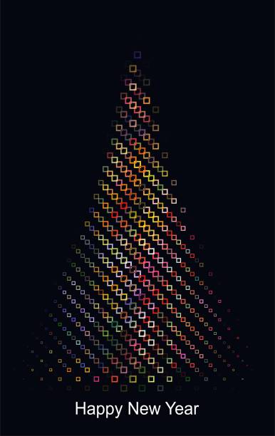 istock New Year and Christmas card with snowflakes. 1444349214