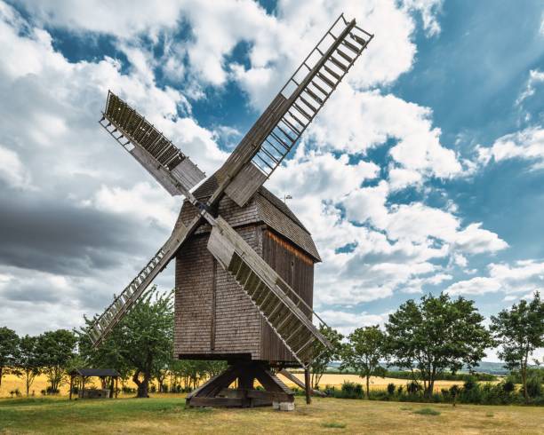 istock A view of a beautiful windmill in Thuringia Germany 1444353677