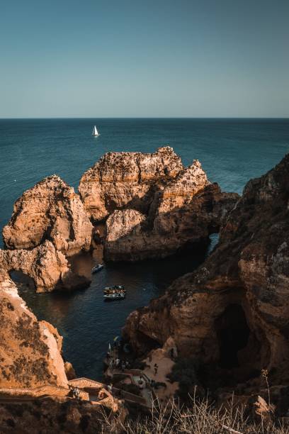 istock Sunset at Ponta da Piedade, Algrave, Portugal. 1444354994