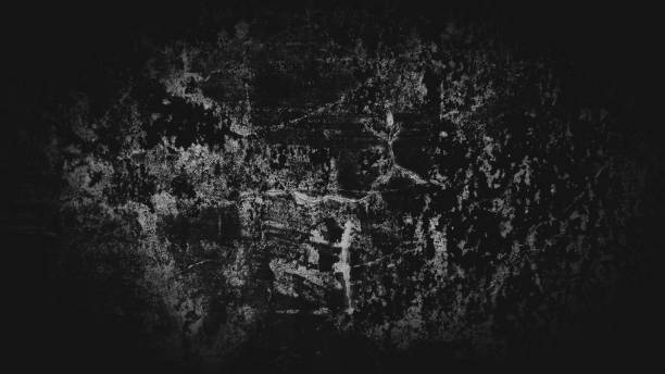 istock Weathered old black wall background with copy space for wallpapers 1444357499
