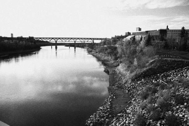 istock Low angle view of a bridge constructed above the water 1444361405