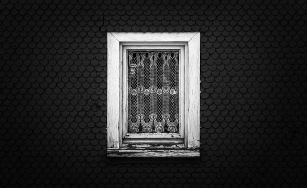 A white small window of a house