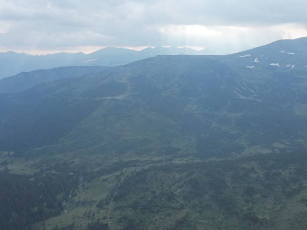 istock Aerial view of a mountainous landscape 1444377941