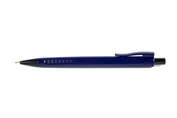 istock Dark blue pen with a black tip isolated on a white background 1444379829