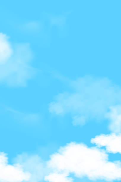 Sky with cloudy on Blue Background,Vector Pictuersque Cartoon Clear Sky with cirrus clouds,Concept all seasonal horizon banner in sunny day Spring,Summer in the Morning.Vertical illustration Sky with cloudy on Blue Background,Vector Pictuersque Cartoon Clear Sky with cirrus clouds,Concept all seasonal horizon banner in sunny day Spring,Summer in the Morning.Vertical illustration cirrus sunrise cloud sky stock illustrations