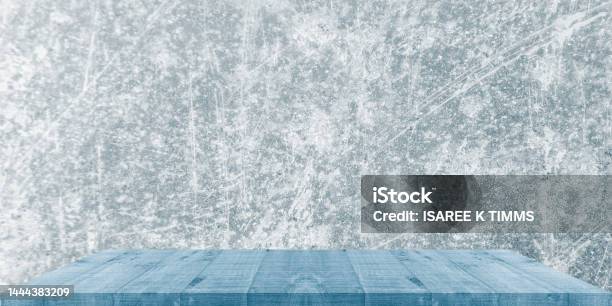 Classic Wooden Table And Concrete Wall Stock Photo - Download Image Now - Abstract, Art Product, Australia