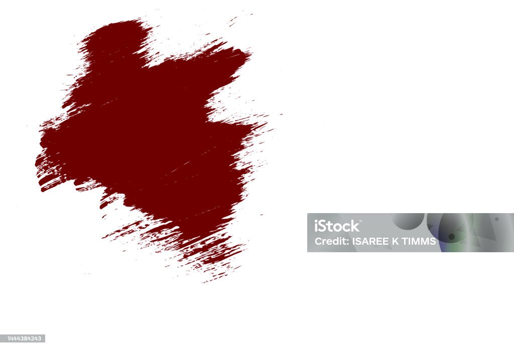 Dark red of brush stroke isolated Dark red brush stroke isolated on white with  dirty abstract grunge artistic design element for poster, banner, flyer etc., with clipping path. Abstract Stock Photo