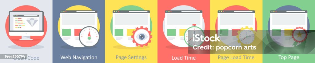 Clean Code Web Navigation Stock Illustration - Download Image Now ...