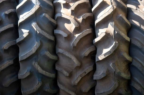 istock Big tires for agricultural tractors 1444393748