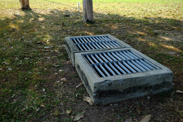 istock Water Drain in the Garden. 1444402846