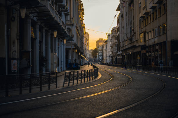 istock Casablanca Morocco downtown district with tramway in the morning 1444414990
