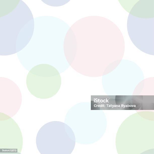 Translucent Circle Pattern Seamless Pattern Of Colored Translucent Circles Of Different Sizes On A ...
