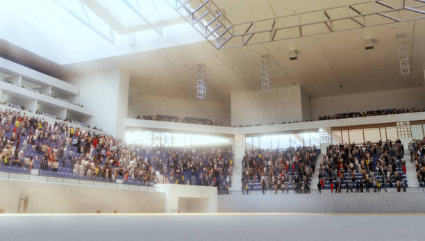 istock 3-D render of gymnastic stadium 1444422542
