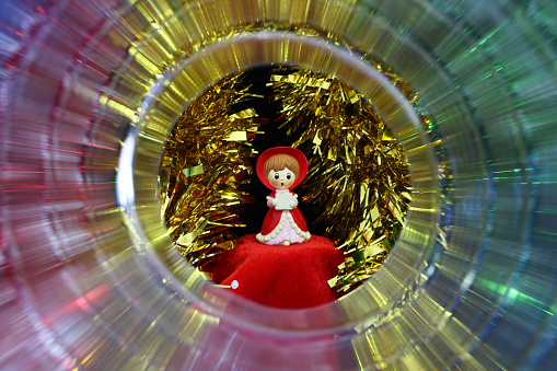 Christmas Ornament Girl Singing