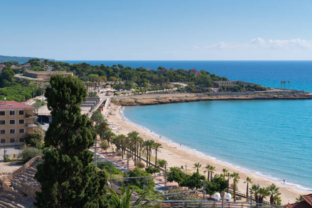 istock Tarragona Spain beach and coast with blue Mediterranean sea 1444426673