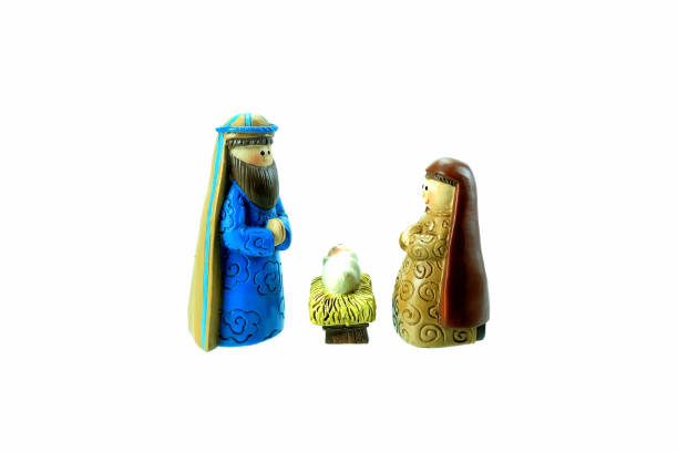 istock Nativity of Jesus Christ Isolated on White Background. 1444430444