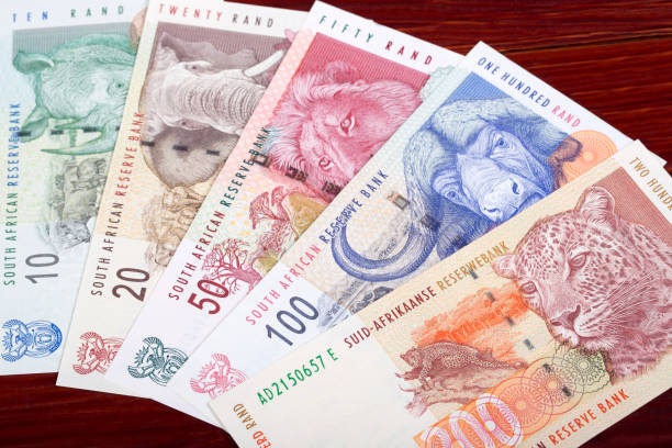 istock Old South African money - rand 1444431254
