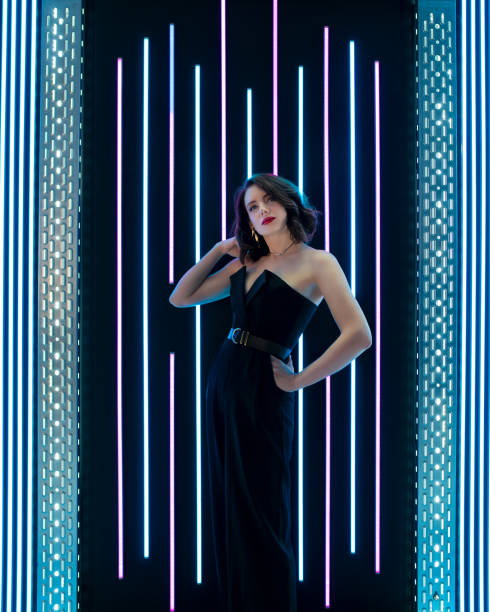 istock Portrait woman at party 1444433372