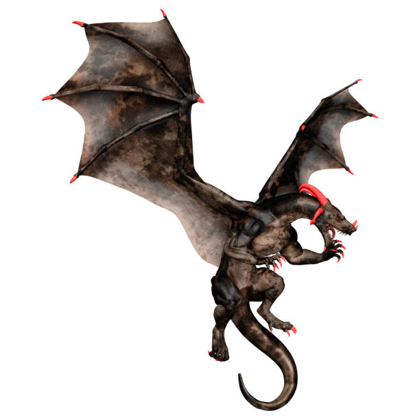 istock 3D Rendering Fairy Tale Dragon on White 1444434947