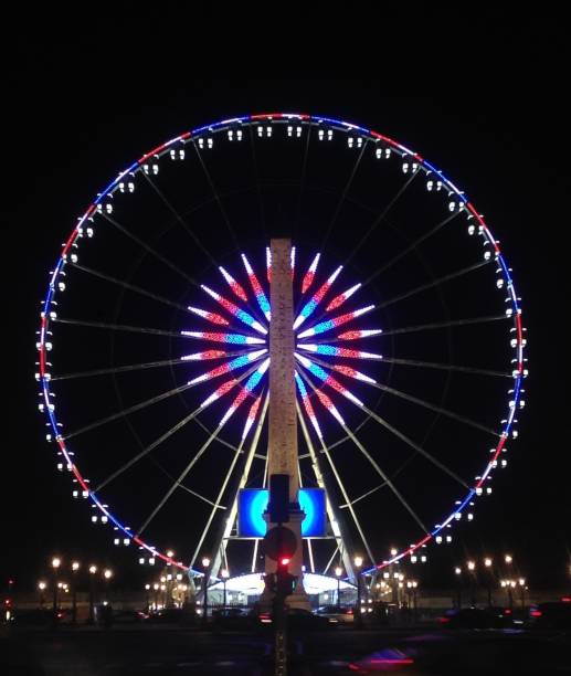Ferris Wheel of the Paris France stock photo